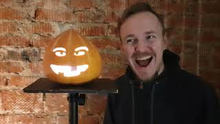 Pumpkin halloween projection (интерактивная проекция на тыкву)