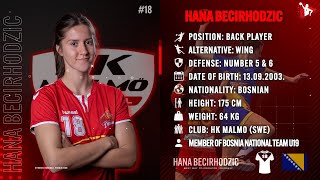Hana Becirhodzic - Back Player - HK Malmo - Highlights - Handball - CV - 2022/23