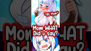 Gura's IRL Mom Embarrassed Gura Live On Stream #hololiveenglish #hololive #vtuber