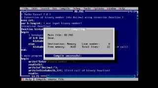 Recursive function in Pascal - convert binary into decimal number