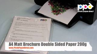 A4 Matt Brochure Double Sided Paper 200g