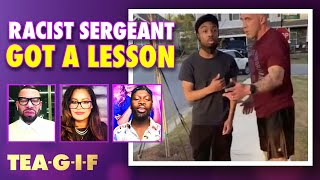 Black Community Teaches a Lesson to a Racist Sargent | Tea-G-I-F