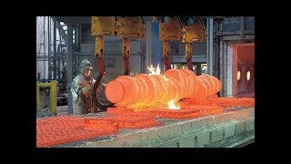 Dangerous Biggest Crankshaft Forging Process in Metal Heavyweight Forging Factory Germany, US, China