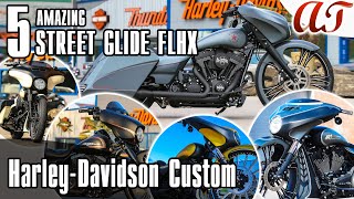 5 AMAZING Harley-Davidson STREET GLIDE FLHX Custom [4K] * A\u0026T Design