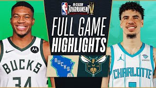 BUCKS at HORNETS | NBA IN-SEASON TOURNAMENT 🏆 | FULL GAME HIGHLIGHTS | November 17, 2023