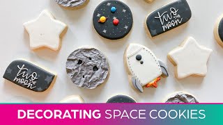 Decorating Space Sugar Cookies (Outline, Flood, Airbrush, Special Techniques)