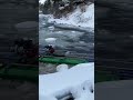 Winter gold dredging #dredging #youtubeshorts #colorado