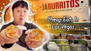 Cheap Eats In Las Vegas | Jaburritos | Best Sushi Burritos and Poke Bowls On The Las Vegas Strip!