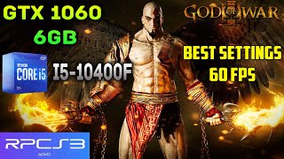 God Of War 3 RPCS3 Best Settings For 60 FPS - GTX 1060 6gb + I5 10400f PC Performance Test