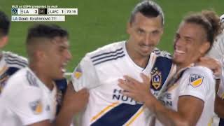 GOAL: Zlatan Ibrahimovic completes his hat trick with another against LAFC