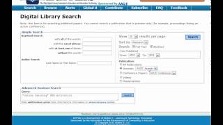 Searching EdITLib database from University Library