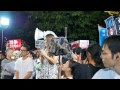 2015.08.14「戦争法案に反対する国会前抗議行動 sealds 」 沖縄から来た愛さん【2 10】