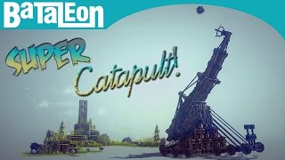 Besiege - Super catapult! (mega distance)