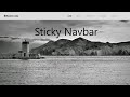 Sticky Navbar & Add Remove Active Class On Click | HTML5, CSS3 & JavaScript