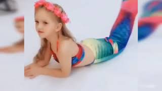 Children's Mermaid swimsuit girl's lovely princess fish tail baby swimsuit girl bikini suit