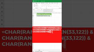 How To Generate Random Strong Password By Excel