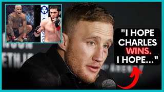 Justin Gaethje ADMITS SUPPORT for Charles Oliveira, but SEES Makhachev as CHAMPION