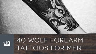 40 Wolf Forearm Tattoos For Men