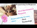 Java Synchronized keyword by Suresh