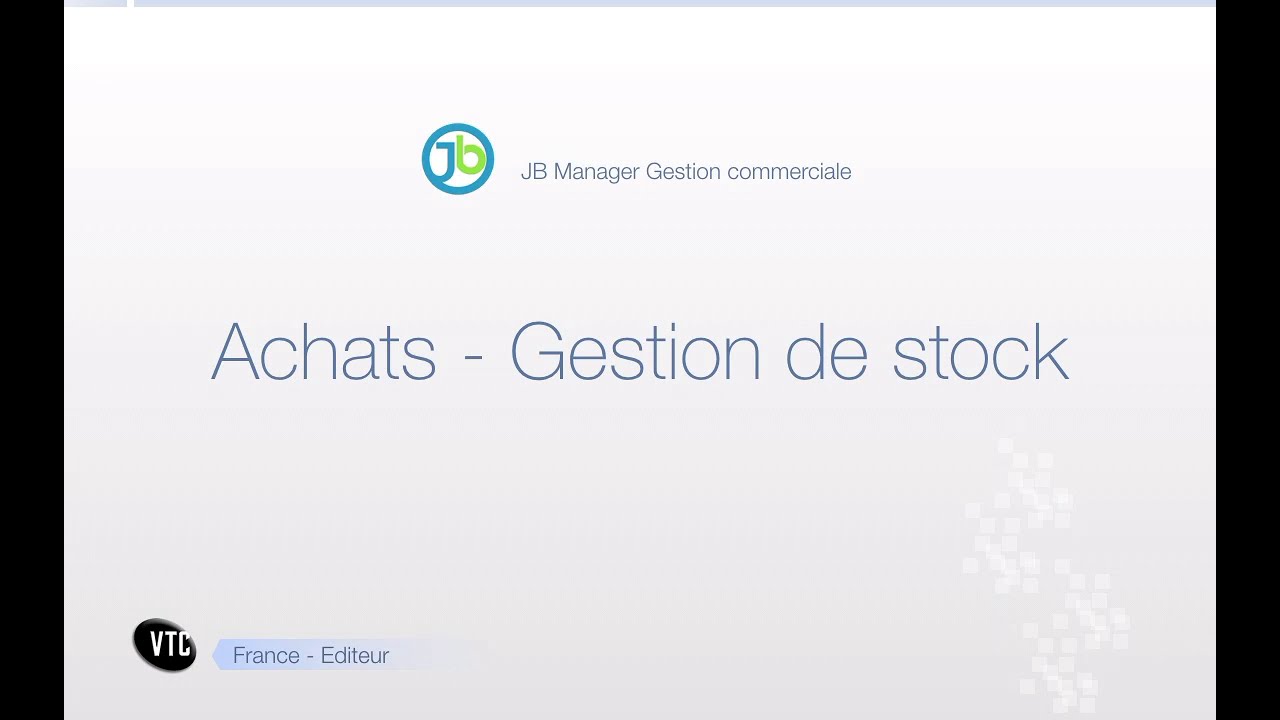 B Achat Et Gestion Stock - YouTube