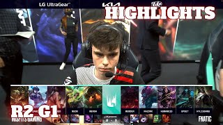 MSF vs FNC - Game 1 Highlights | Round 2 Playoffs S12 LEC Summer 2022 | Fnatic vs Misfits G1