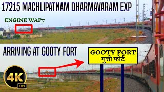 17215 Dharmavaram Express Arriving At Gooty Fort | Machlipatnam Dharmavaram Express 17215 |