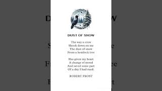 #poem #dustofsnow #robertfrost #class10 #cbse #summary #easy #understand #english