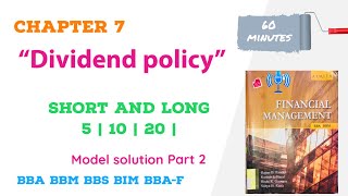 Divided Policy  | short \u0026 long marks numerical questions explanation | BBA BBM FOURTH SEMESTER  P2