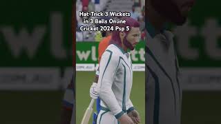 Hat-Trick Online Cricket 2024 Psp 5 #trending #viralvideo #ytshorts #gaming #youtubeshorts