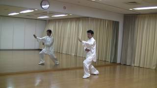 ４２式太極拳【鏡】　３８～４２（左後）　42 Forms Tai Chi Chuan 38~42