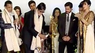 Shahrukh Khan, Amitabh Bachchan, Kamal Haasan & Mithun Chakraborty at a film festival