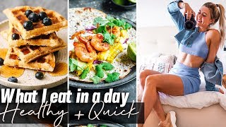 What I Eat in a Day: Healthy, Easy Recipes + Lower Body Workout