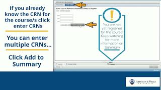 Registration Step 3: Register for Courses