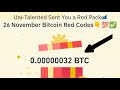 Binance Red Packet code in Binance Today Claim USDT BTC TON Red packet code 26 Nov 2024