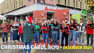 Christmas Carol \u0026 Walking Around at Car Free Day‼️ Sarinah to Bundaran HI❗ Jakarta Walking Tour 4K