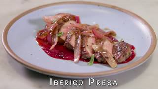 Iberico Presa Steak with Plum Sauce and Oregano