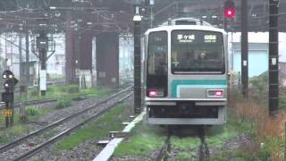 【JR東日本】205系500番台　雨のJR横浜線相模線橋本駅で撮影