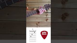 Guitar for beginners. C Major Chord Inversions. #shorts