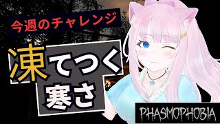 【Phasmophobia】チャレンジ「凍てつく寒さ」に挑戦！