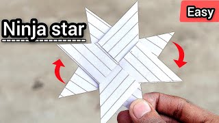 How To Make Paper Ninja Star - SHURIKEN | Paper ka ninja star kaise banaen
