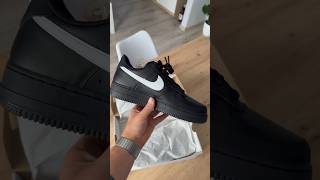 Nike Air Force 1 FULL BLACK with White swoosh FZ0627-010