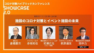 SHOWCASE2.0　1330-1430 「【セミナー】施設のコロナ対策とイベント施設の未来」「【テクニカルセミナー】ハイブリッド型配信事例」「コロナ対策企業インタビュータイム」