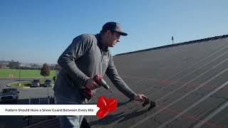 How to Install Snow Guards on a Metal Roof