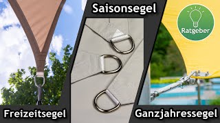 Was ist der richtige Stoff für ein Sonnensegel? Qualitätsunterschiede: Worauf achten? | FAQ ☀️ Pina