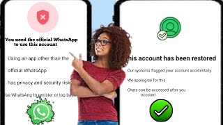 Bu hesabı kullanmak için Resmi WhatsApp'a ihtiyacınız var sorununu nasıl çözerim 2025