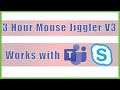 3 Hours Mouse Jiggler Version 3 - Keep  MS Teams GREEN ACTIVE - Keep Computer Awake