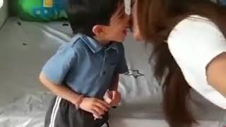 Mouni Roy kissing Boy