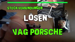 Stecker lösen Steckverbinder Demontagewerkzeug  Scheinwerfer lösen VAG Touareg VW Porsche Cayenne