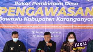 BINA DESA PENGAWASAN, BAWASLU KARANGANYAR SAMBANGI KEMBALI DESA PERENG KECAMATAN MOJOGEDANG