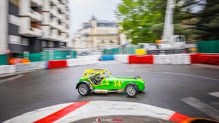 Grand Prix de Pau 2023, Caterham 420r, Pau Ville, crash sous la pluie